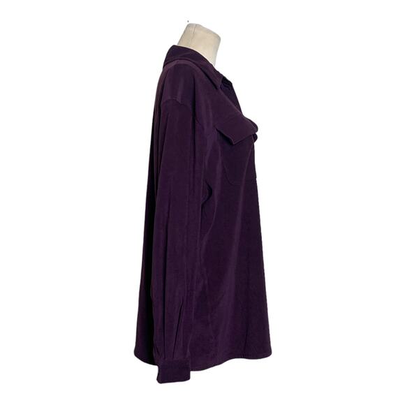 Lisa Joseph purple velour pull up pants and jacket set size Large - Picture 16 of 16